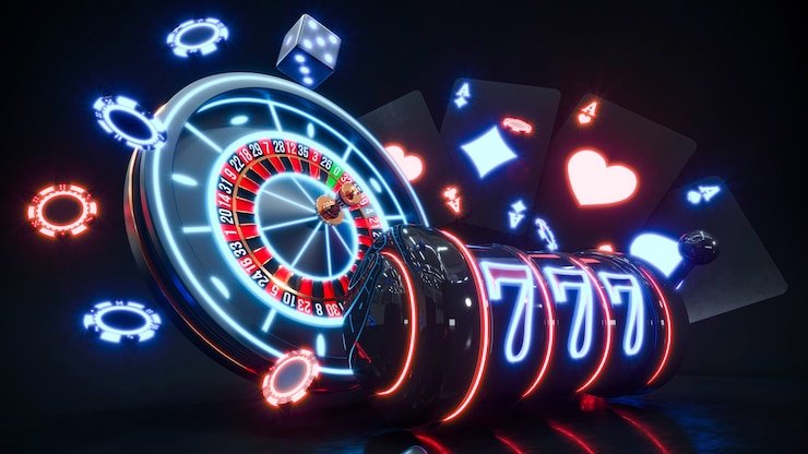 Antarmuka taruhan Crazy Time di robot slot dengan segmen roda yang jelas